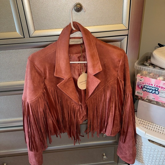 Chic Suede Fringe Jacket - Picture 2 of 5